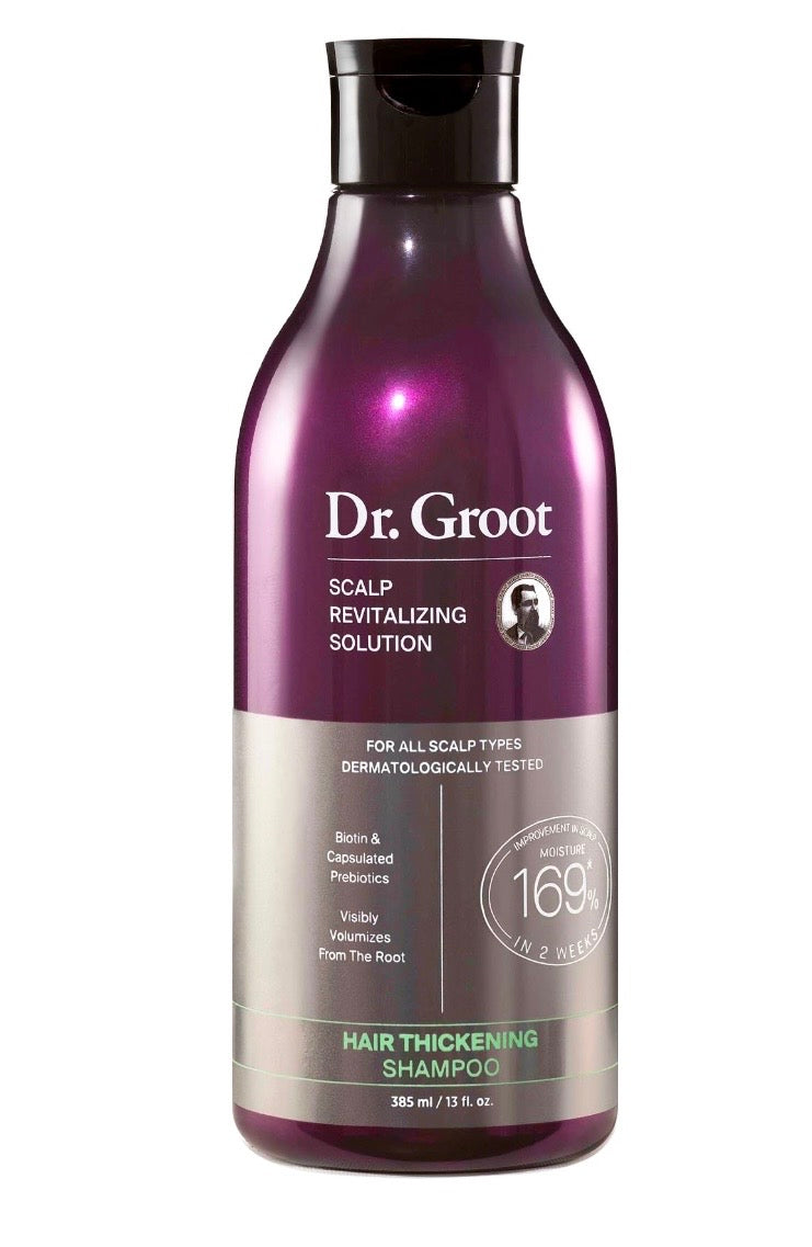 Dr. Groot – Shampoing Épaississant & Revitalisant Cuir Chevelu – 385 ml