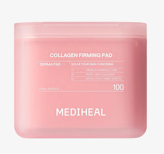 MEDIHEAL – Collagen Ampoule Pad | Pads Fermeté & Élasticité