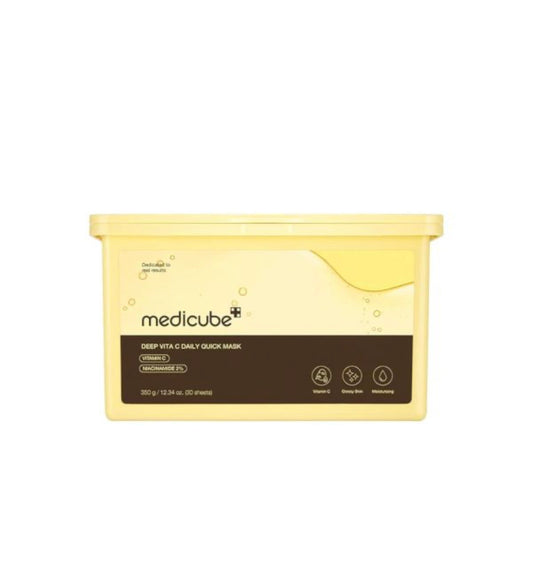 Medicube – Masques Quotidiens Éclat à la Vitamine C – 30 Masques