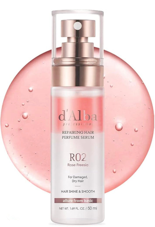 d’Alba – Sérum Parfumé Réparateur Cheveux Rose & Freesia – 50 ml