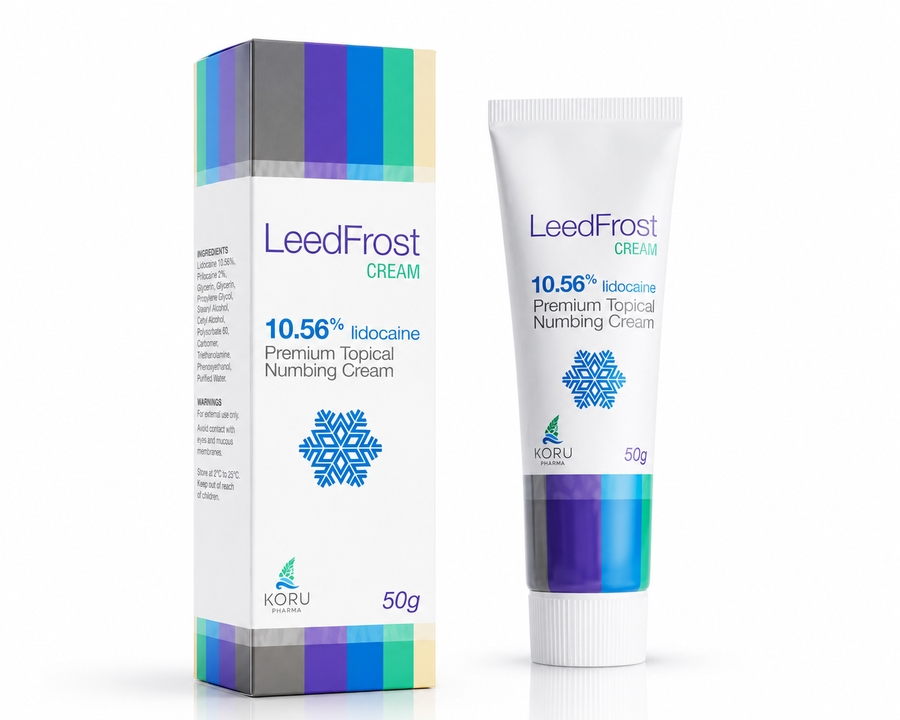 LeedFrost 10,56 % – Crème anesthésiante professionnelle 50 g